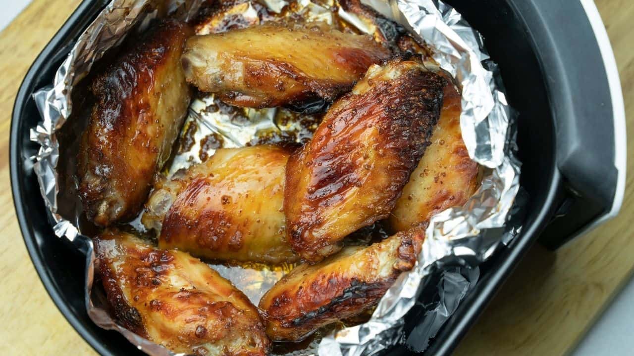 air fryer not filled with fried chicken