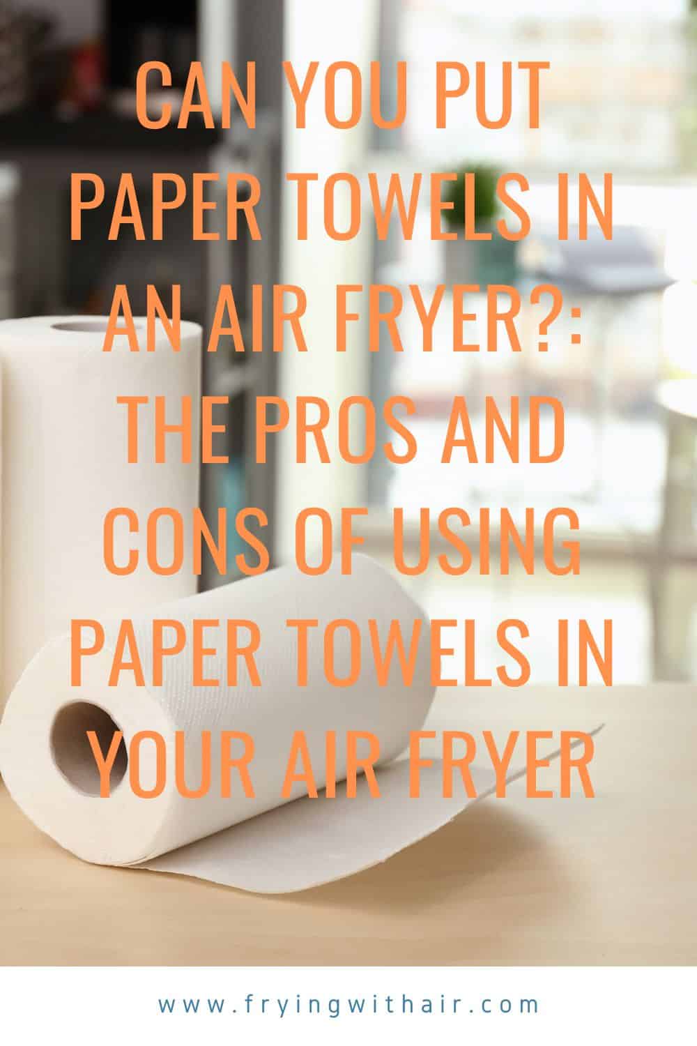 Can You Put Paper Towels in an Air Fryer (1)